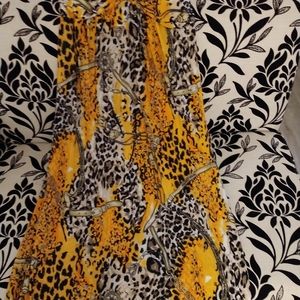 New, Orange, Black, White, size XX Large dress.